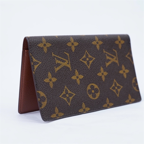 Ví LV hoa nâu gập 2 (CA1917) (LT) KG+