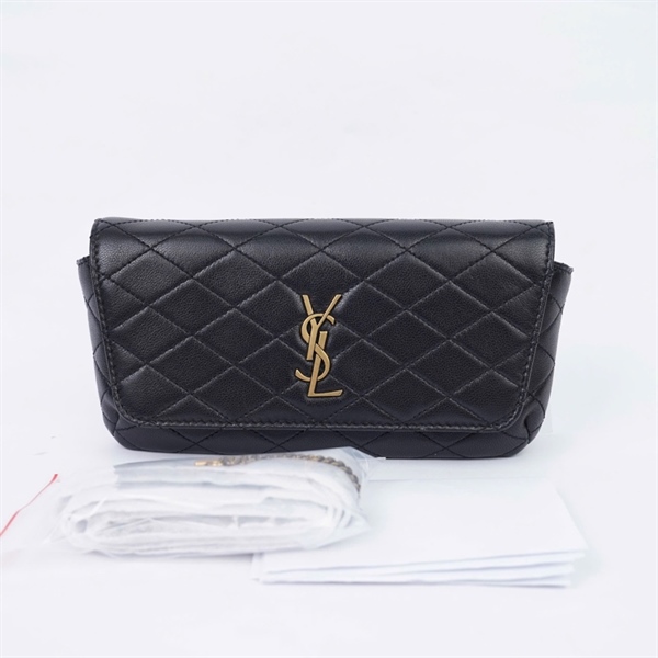 Túi YSL đen GUE742579.0223 sz19 (LN) KG+