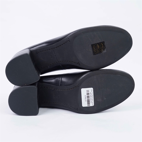 Giày Tory Burch đen cao 6cm sz7 (US) (QN) KG+