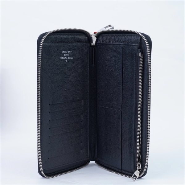 Ví LV zip ô vuông xanh đen (LT) KG+
