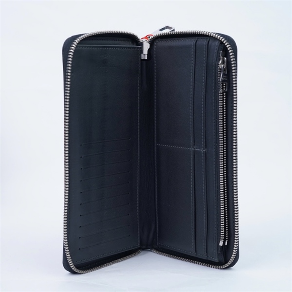 Ví LV zip ô vuông xanh đen (LT) KG+