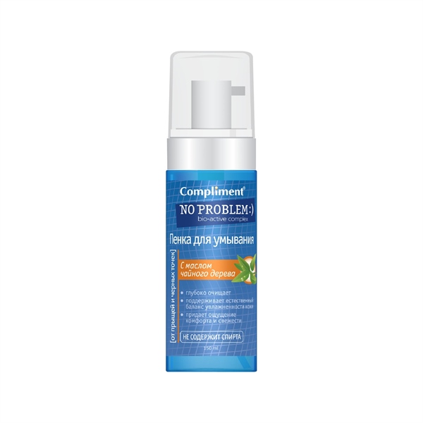 Foam Rửa Mặt Compliment No Problem 160ml - TEATREE + BHA