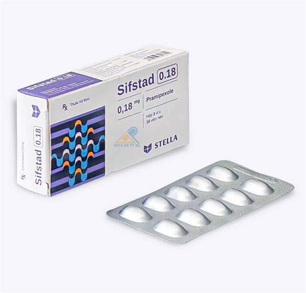 Sifstad 0,18 (Pramipexole 0,18mg) (H*3vỉ*10viên) - Stella