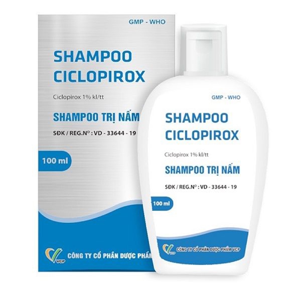 Shampoo Ciclopirox 100ml (Dầu gội trị nấm) - VCP