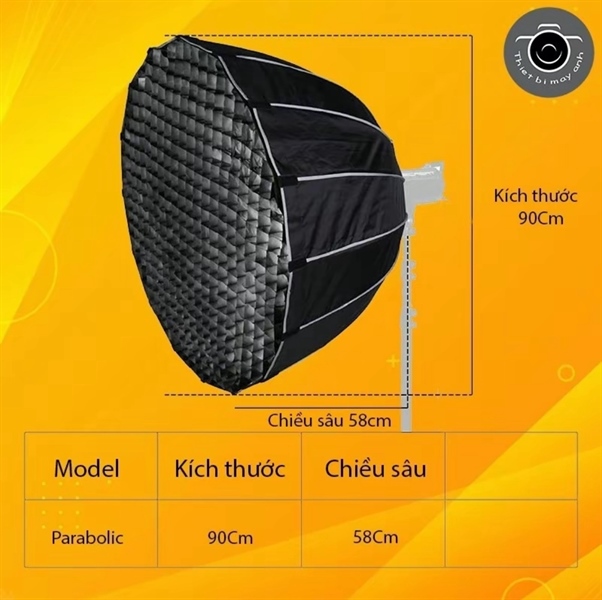 Softbox Parabolic thao tác nhanh P65