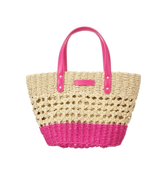 Aloha Raffia Totebag Pink 2025