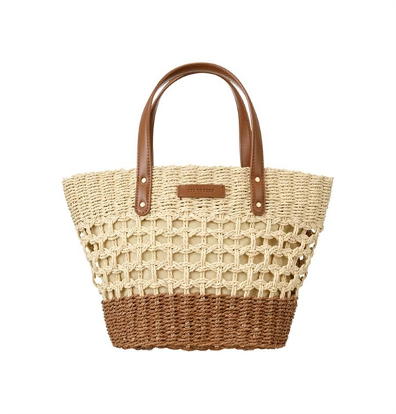Aloha Raffia Tote Bag Brown 2025