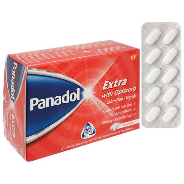 Panadol Extra With Optizorb (Hộp 12 vỉ x 10 viên) - GSK