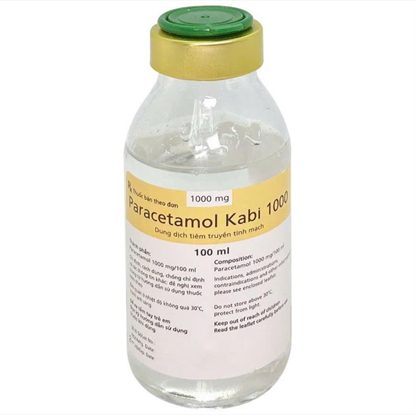 Paracetamol Kabi 1000 (Paracetamol 1g/100ml) (Hộp 48 chai 100ml) - CTCP Fresenius Kabi VN