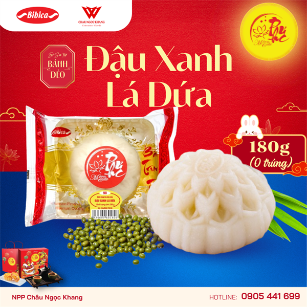 Bánh dẻo Đậu xanh lá dứa