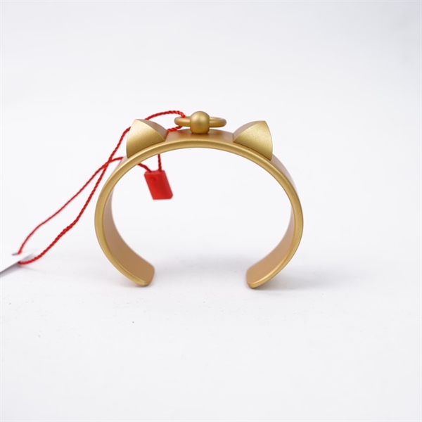 Vòng tay Hermes vàng hình mèo KG+