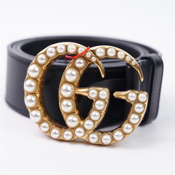 Thắt lưng GG đen bản 4cm dài 104cm (HT)+