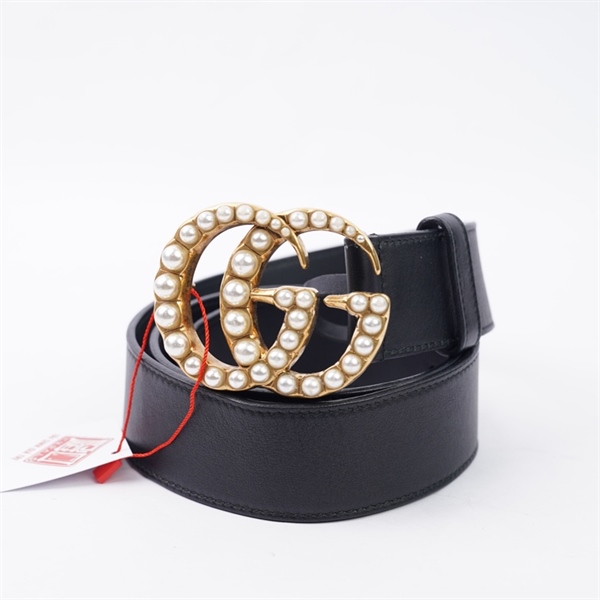 Thắt lưng GG đen bản 4cm dài 95cm (HT)+