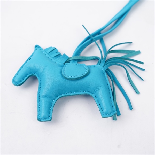 Charm Hermes ngựa xanh blue KG+