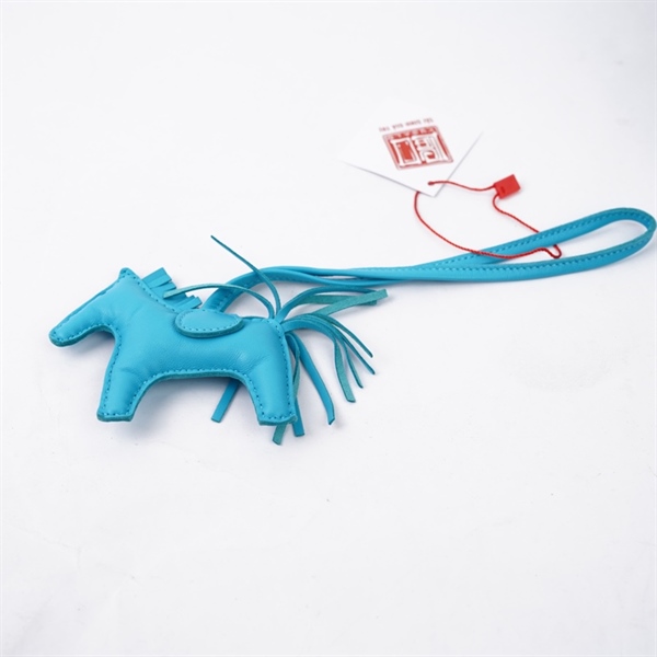 Charm Hermes ngựa xanh blue KG+