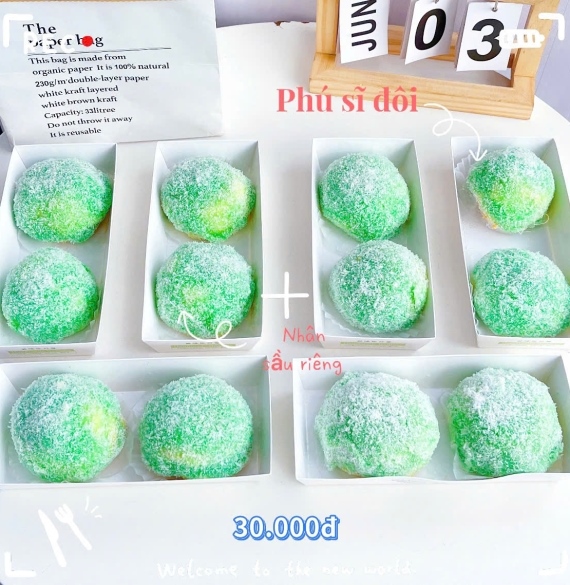 Bánh Phú Sĩ Nhân Kem Sầu Riêng