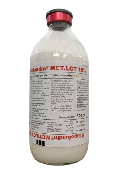 Lipofundin MCT/LCT 10% 500ml (K*10chai) - ĐƯC