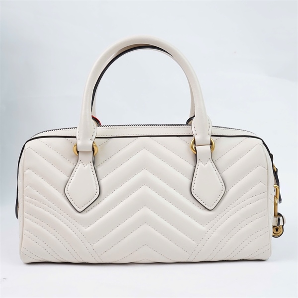 Túi GG Handle trắng kèm ổ+ 1 chìa (746319-213317) sz25+