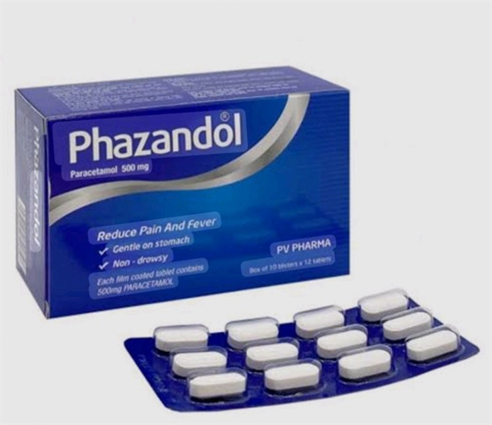 Phazandol (Giảm đau - hạ sốt) (H*10vỉ*12viên) - Phúc Vinh