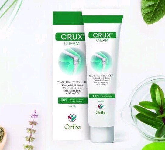 Kem Crux 50g (Người bị viêm khớp, đau khớp, thoái hóa khớp...) - Oribe VN (Hộp)