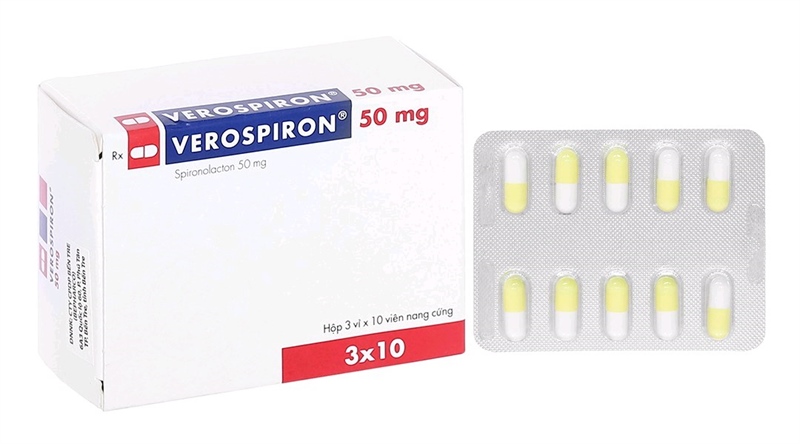 Verospiron 50mg (Hộp 3vỉ x 10viên) - Hungary (Viên)