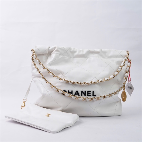 Túi Chanel Hobo trắng kèm ví (T6PKALLH) sz37 KG+
