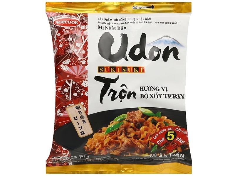 Mì Udon sưki sưki trộn bò xốt teriyaki