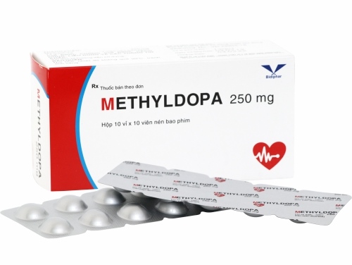 Methyldopa 250mg (Hộp 10 vỉ x 10 viên) - Bình Định