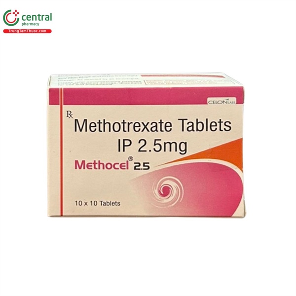 Methotrexate IP 2,5mg (Methocel) (Hộp 10 vỉ x 10 viên) - Celon/India