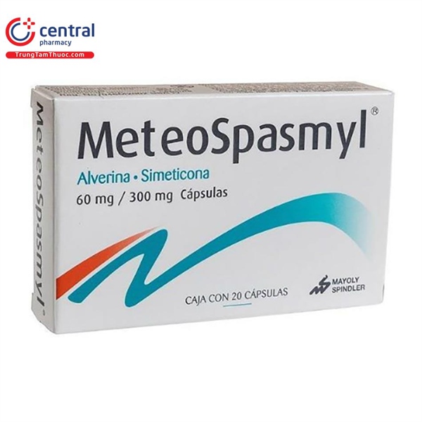 Meteospasmyl (Alverine 60mg + Simethicone 300mg) (Hộp 2 vỉ x 10 viên) - France