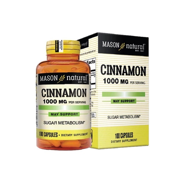 Mason cinnamon 1000mg (Lọ*100viên) - USA