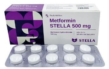 Metformin Stella 500mg (K*280H*3vỉ*10viên) - Stella