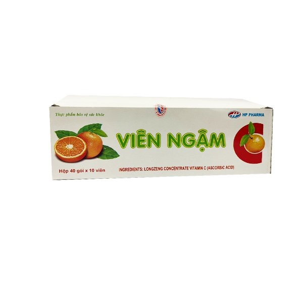 Viên ngậm C (Hộp 40 gói x 10 viên) - VTYT Hải Phòng