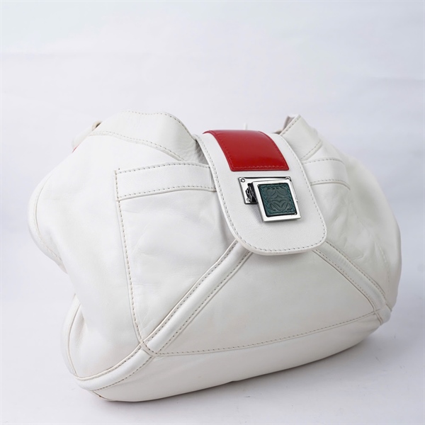 Túi Loewe kẹp nách trắng sz29 (HN) KG+