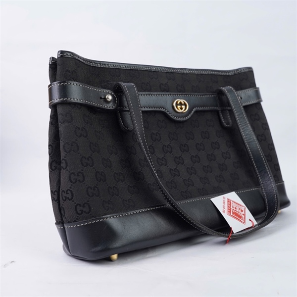 Túi GG Tote đen sz30 (HN) KG+