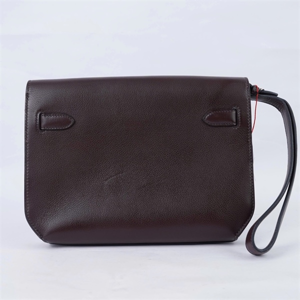 Túi Hermes Clutch nâu tím stamp U sz22-25 (BQ) KG+