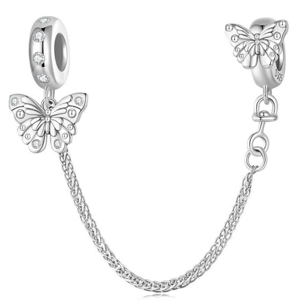 Charm Bamoer bạc đính bướm +