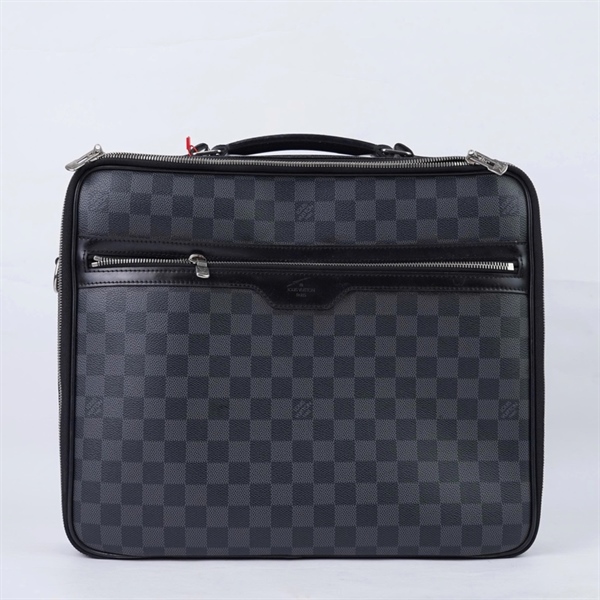 Túi LV cặp táp ô vuông đen sz38 (BQ) KG+