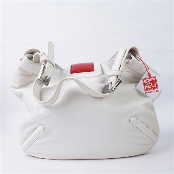 Túi Loewe kẹp nách trắng sz29 (HN) KG+