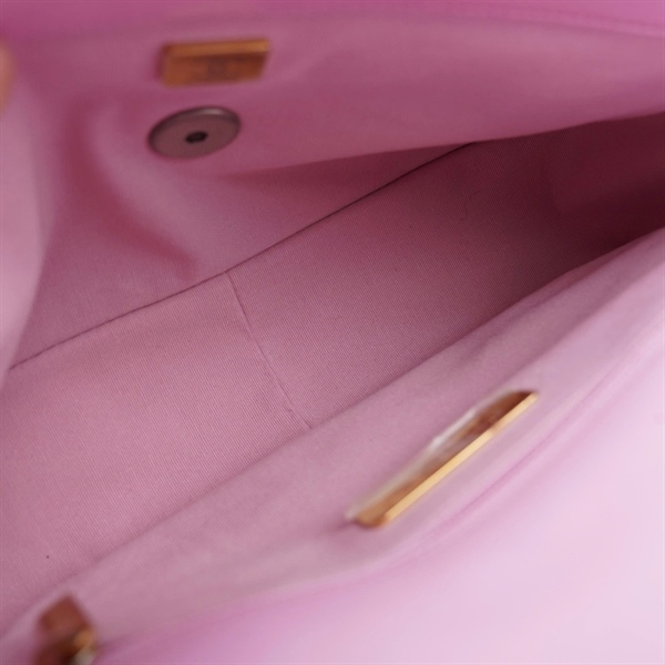 Túi Chanel C19 hồng (EHAE2PCE) sz25 (BQ) KG+