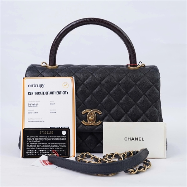 Túi Chanel Coco đen (27323196) sz28 (BQ) KG+