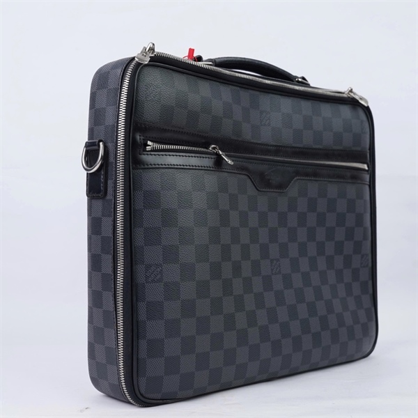 Túi LV cặp táp ô vuông đen sz38 (BQ) KG+