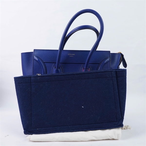 Túi Celine Luggage xanh kèm lót form sz26 (HN) KG+