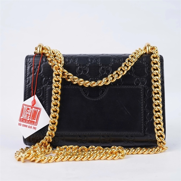 Túi GG Padlock đen (409487-562600) sz20 (BQ) KG+