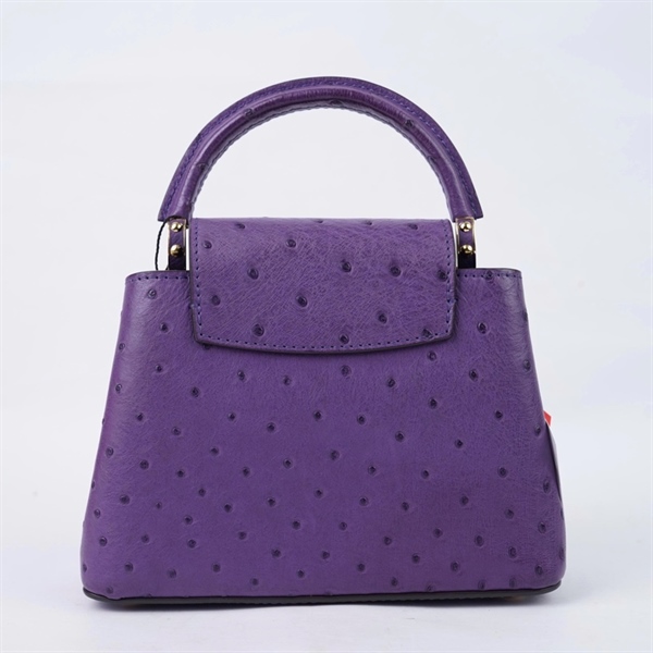 Túi LV Capu tím da đà điểu sz20 (BQ) KG+