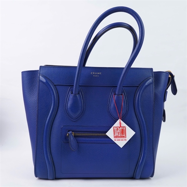 Túi Celine Luggage xanh kèm lót form sz26 (HN) KG+