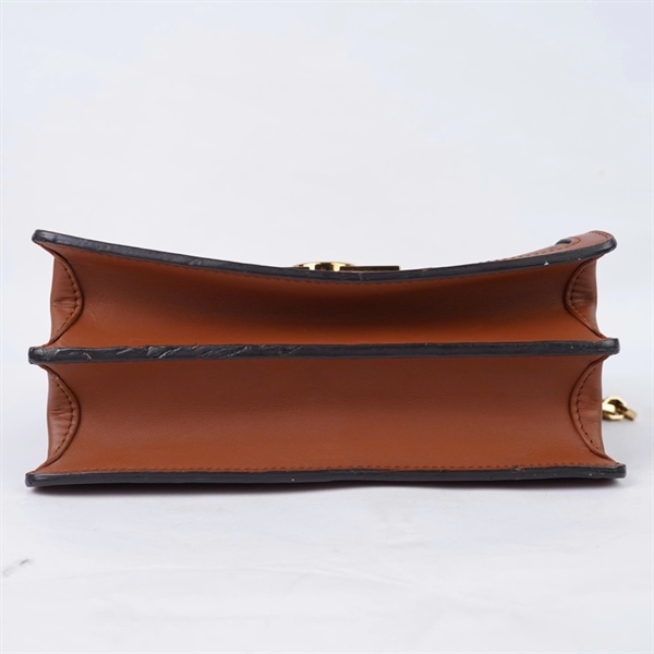 Túi Dauphine hoa nâu 2 strap (FL4230) sz24 (BQ) KG+