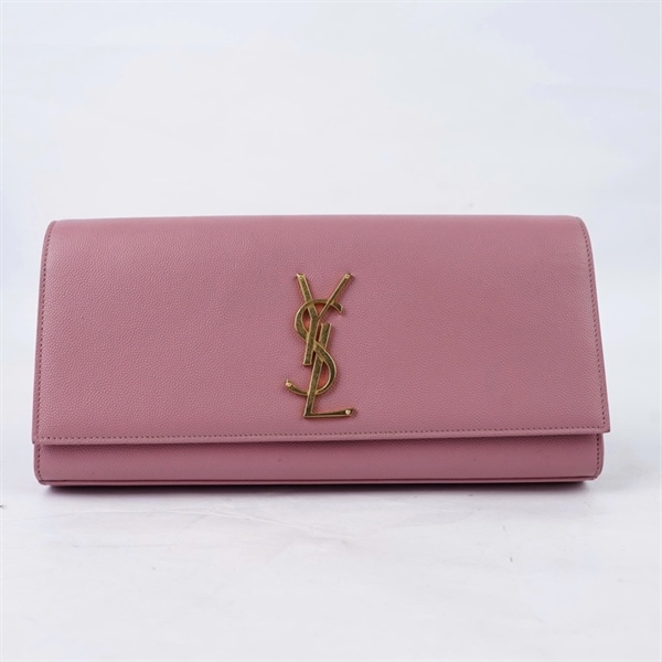 Túi YSL Clutch hồng sz27 (BQ) KG+