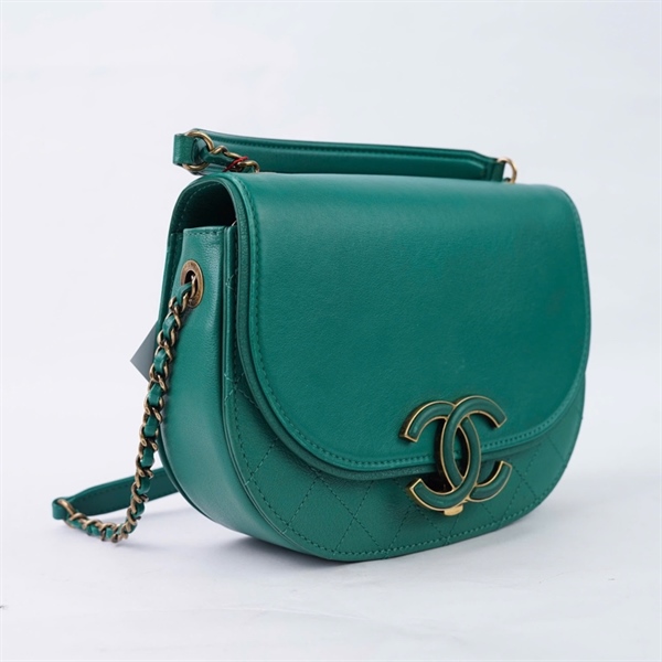 Túi Chanel Coco Curve màu xanh (23132963) sz19 +