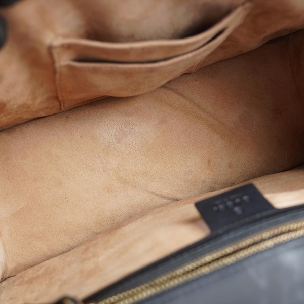 Túi GG Sylvie đen họa tiết ong bướm (431665-493075) sz31 (BQ) KG+